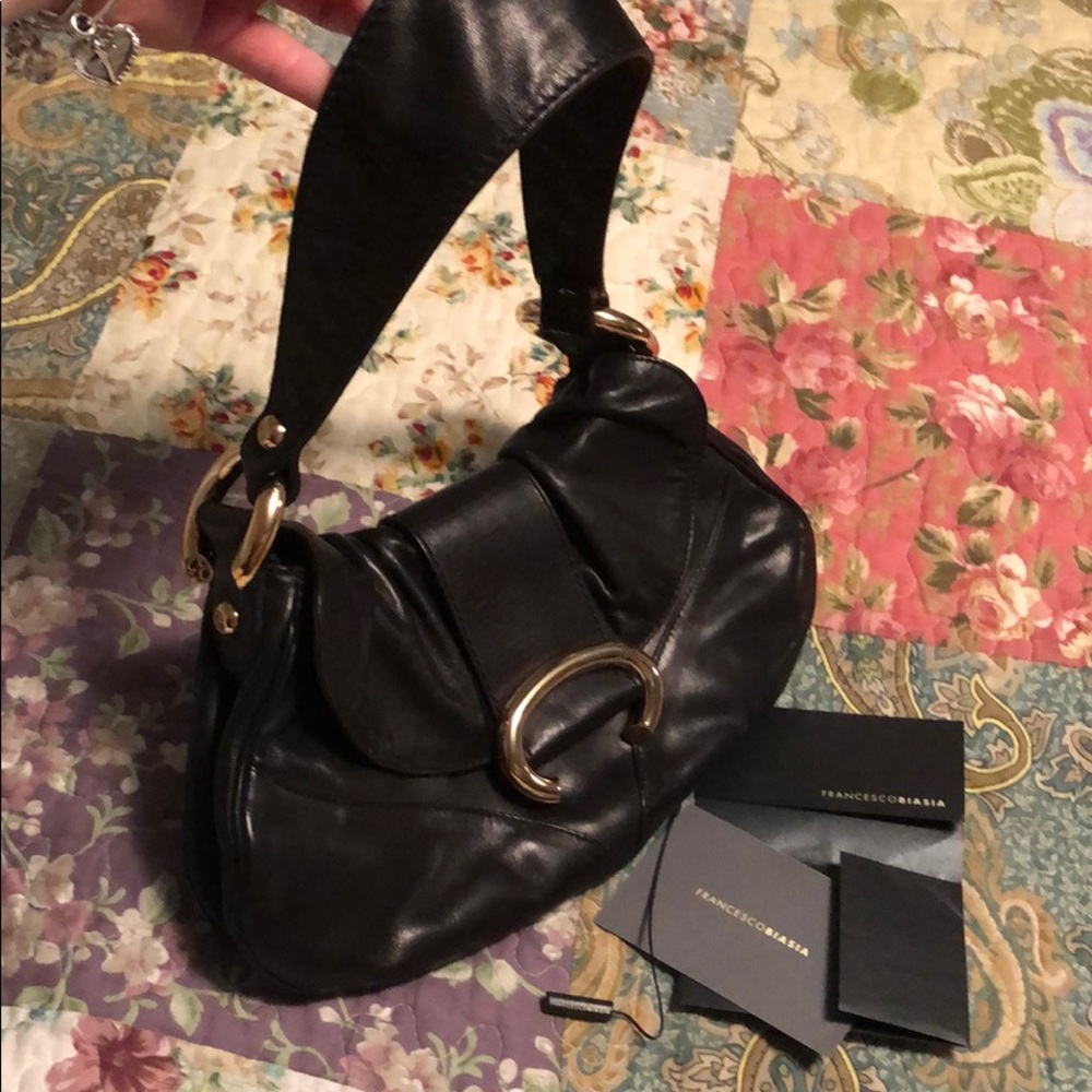 Authentic FRANCESCO BIASIA  Leather Bag